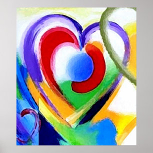 Große Herzgröße Poster