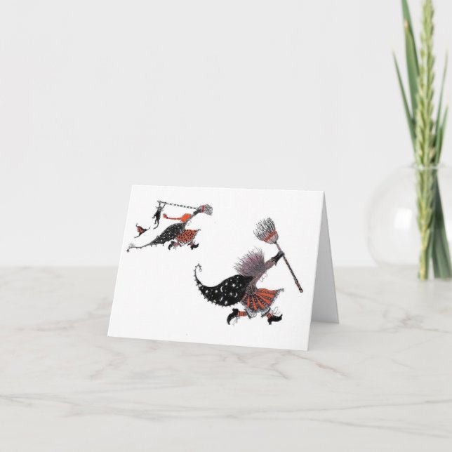 Große Hexe, kleine Hexe Karte (Vorderseite)