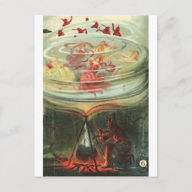Große Hexen Whirl Waltzes Postkarte (Vorderseite)