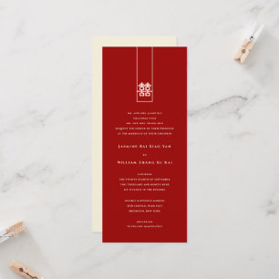 Große Hochzeit in Rectangle Einladung