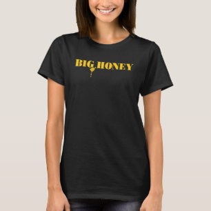 Große Honig Süße Lecker Bienen Klebrig Gelb T-Shirt