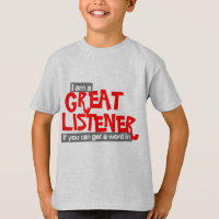 Große Hörer Kinder Roter T - Shirt
