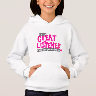 Große Hörermädchen hellrosa Kinder T - Shirt