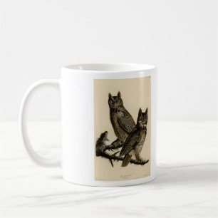 Große Horned Owl von Audubons Vögeln von Amerika Kaffeetasse