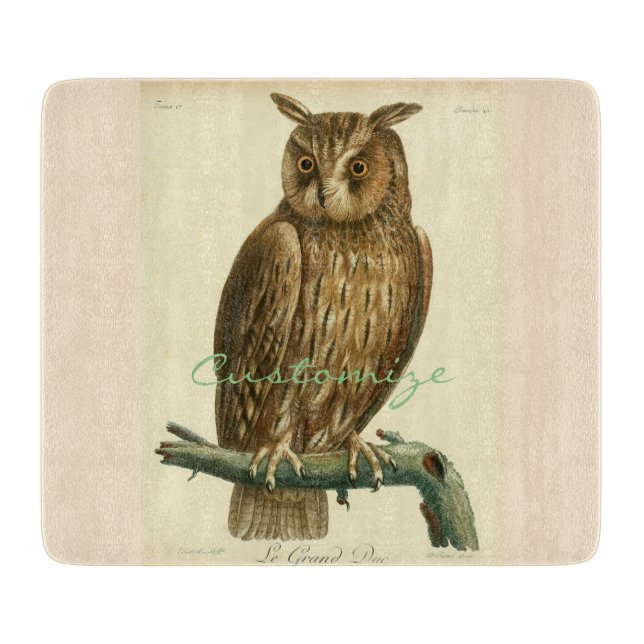 Große Horned OwlThunder_Cove Schneidebrett (Vorderseite)