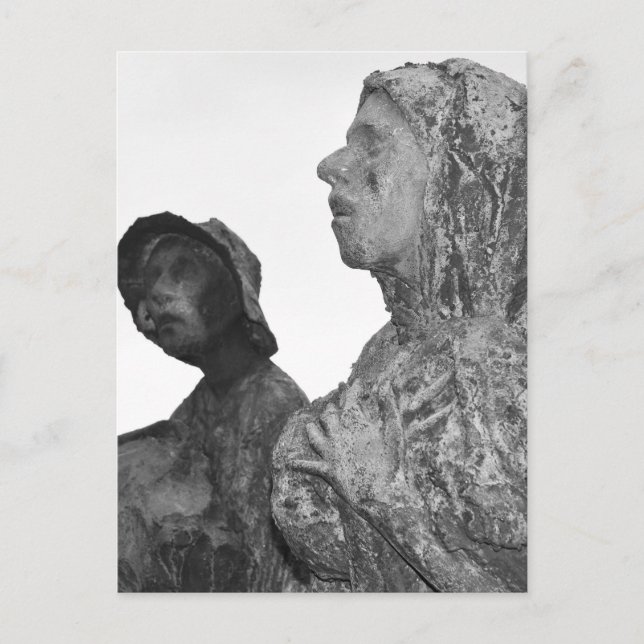 Große Hungersnot in Irland - Statuen in Dublin Postkarte (Vorderseite)