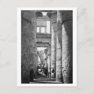 Große Hypostylhalle Karnak Ägypten ~ 1845 Postkarte