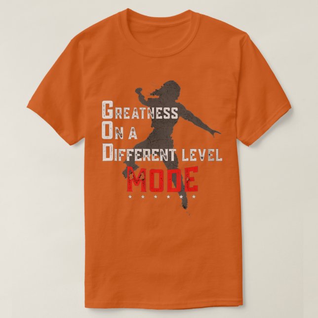 Größe im anderen Level-Modus T-Shirt (Design vorne)