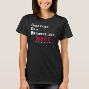 Größe im anderen Level-Modus T-Shirt