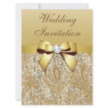 Große Imitate Gold Sequins und Bow Wedding