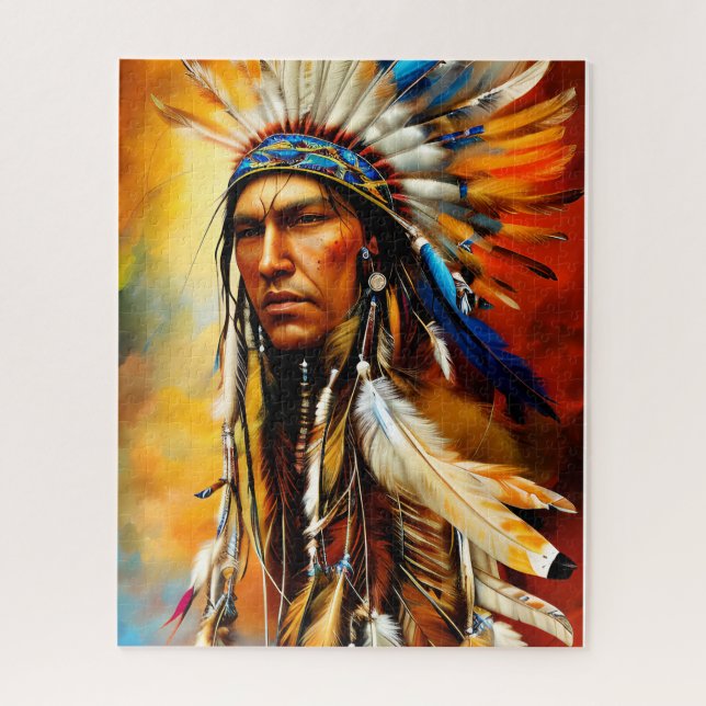 Große indische Kriegerin Puzzle (Vertikal)