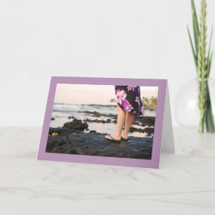 Große Insel der Hawaii-Lava-Felsen-Raum-Gruß-Karte Karte