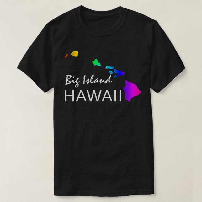 GROSSE INSEL - HAWAII-INSELN NIEMALS RAINBOW T-Shirt (Design vorne)