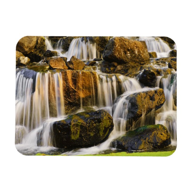 Große Insel, Hawaii. Kaskadenstream, Big Island Magnet (Horizontal)