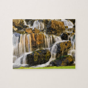 Große Insel, Hawaii. Kaskadierender Bach, Große In Puzzle