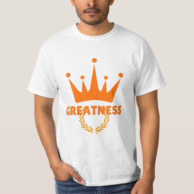 Größe | Inspirierende Krone Erfolg T-Shirt (Vorderseite)