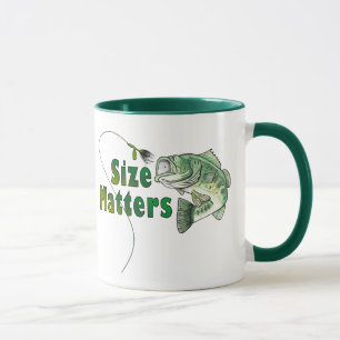 Größe ist lustig beim Angeln Tasse