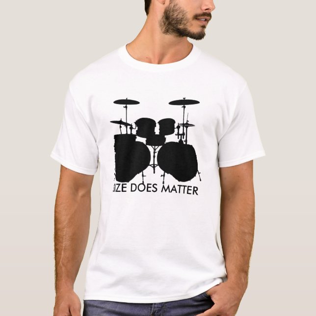 Größe ist von Bedeutung -- Licht T-Shirt (Vorderseite)