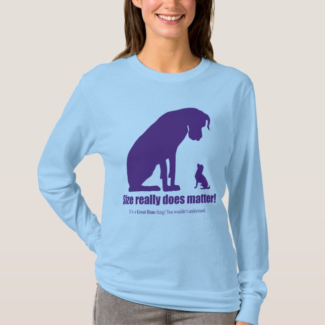 Größe ist wichtig T-Shirt (Vorderseite)