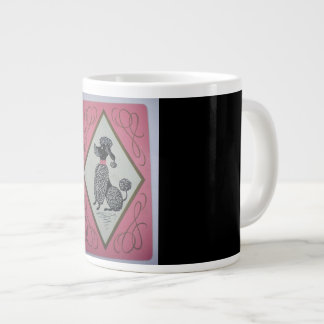 Große (jumbo) Kaffeetasse mit Pudel, Hundebild Jumbo-Tasse