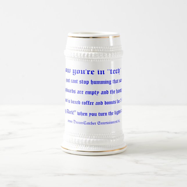 Große Kaffee-Tasse Bierglas (Mittel)