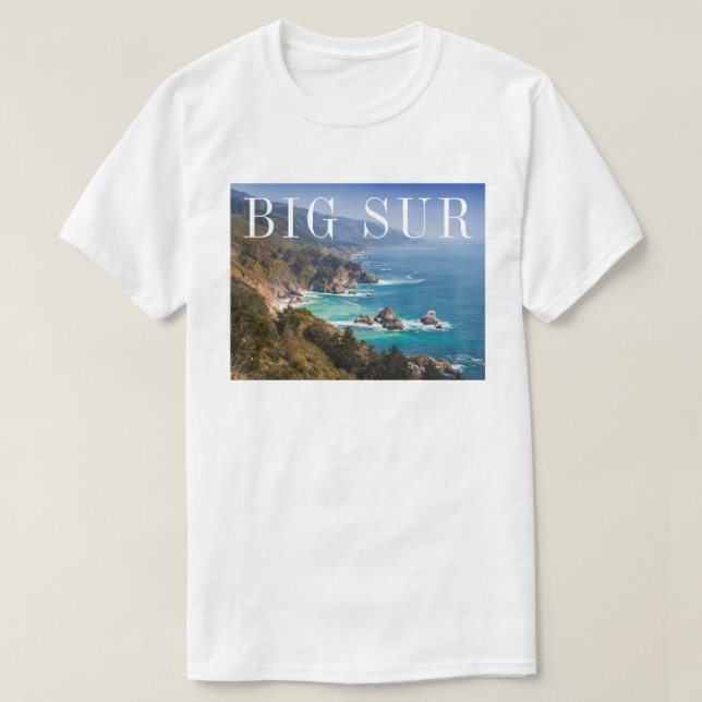 Große kalifornische Küste T-Shirt (Design vorne)