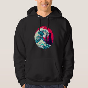 Große Kanagawa-Welle japanische Samurai-Ästhetik V Hoodie