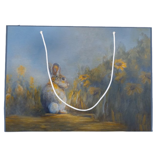 Große Kaninchen-Geschenktasche Geschenktüte (Rückseite)