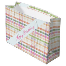 Große Karierte Geburtstagsgeschenke Geschenktüte