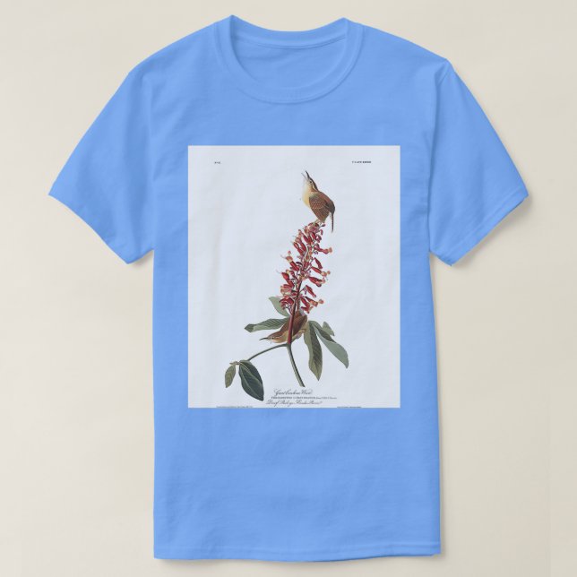 Große Karolina Wren T-Shirt (Design vorne)