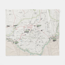 Große Kartendecke der Biegung (Texas) Fleecedecke