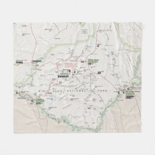 Große Kartendecke der Biegung (Texas) Fleecedecke