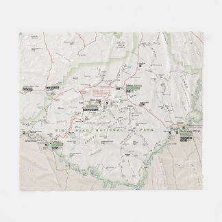 Große Kartendecke der Biegung (Texas) Fleecedecke