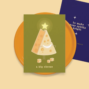 Große Käse-Weihnachtskarte Feiertagskarte