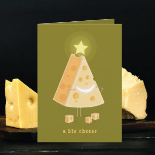 Große Käse-Weihnachtskarte Feiertagskarte