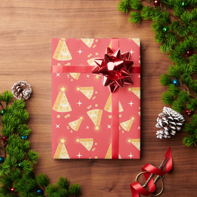 Große Käse-Weihnachtskarte Geschenkpapier (Feiertagsgeschenk)