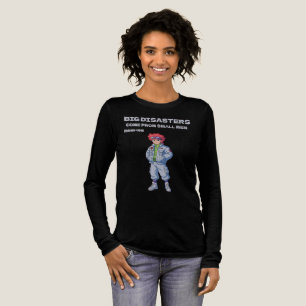 Große Katastrophen kommen von kleinen Männern Tri-Blend Shirt