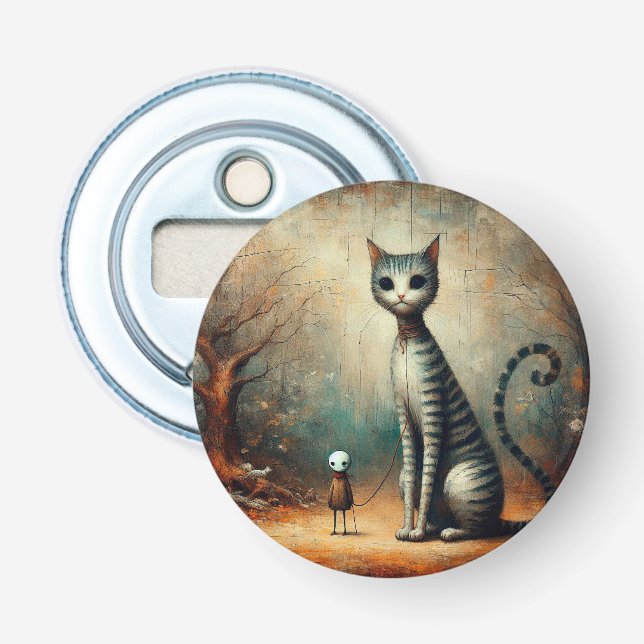 Große Katze Flaschenöffner (Vorderseite)