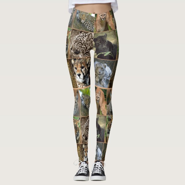 GROSSE KATZEN LEGGINGS (Vorderseite)
