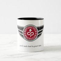 Große Keramik-Tasse mit rotem MCR Logo