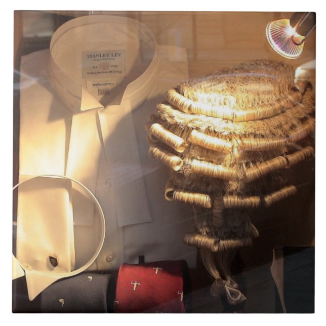 Große Keramik Tile Barristers English Garb Lawyers Fliese (Vorderseite)