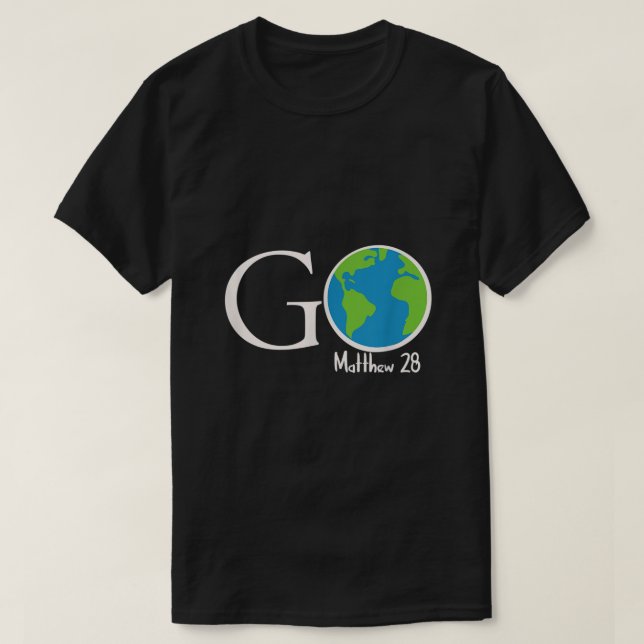 Große Kommission Go Matthew T-Shirt (Design vorne)