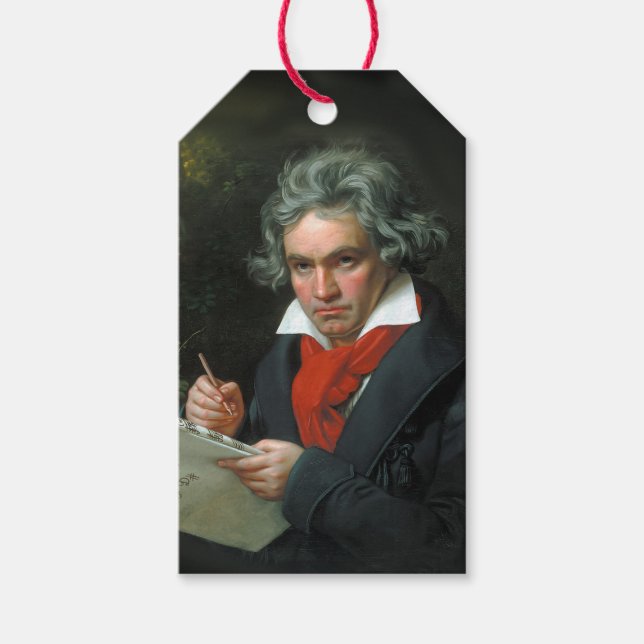 Große Komponisten Ludwig van Beethoven Geschenkanhänger (Vorderseite)