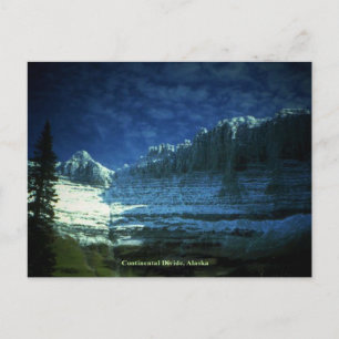 Große kontinentale Wasserscheide in Alaska Postkarte
