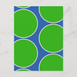 Große Kreise Abstrakte Design-Postkarte Postkarte