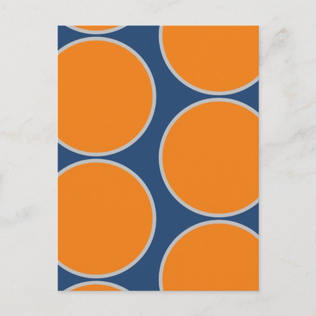Große Kreise Abstrakte Design-Postkarte Postkarte (Vorderseite)