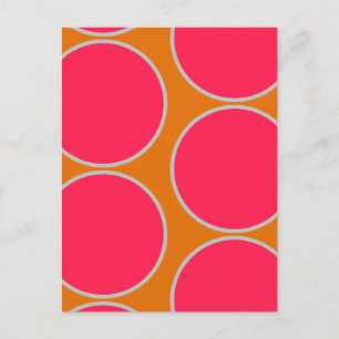 Große Kreise abstraktes Design Postkarte
