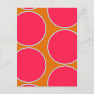 Große Kreise abstraktes Design Postkarte