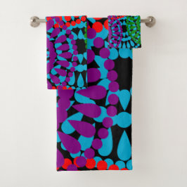 Große Kreise Badhandtuch Set