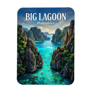 Große Lagune Philippinen Magnet